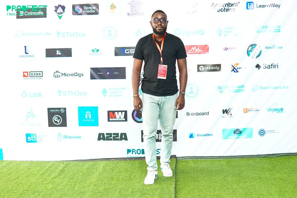 Emmanuel at a Web3 builders gathering