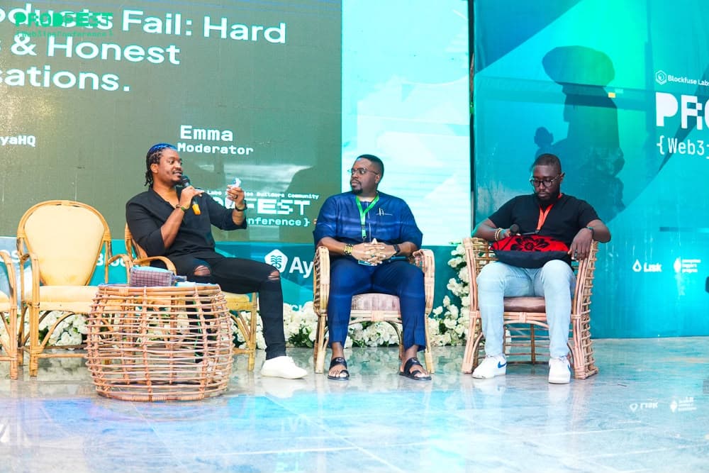 Emmanuel on a conference panel discussion